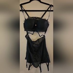 Victoria Secret Black Strappy Lingerie